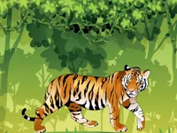 Angry Tiger Coloring image